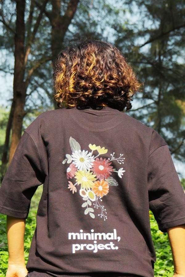 flower oversize T-shirt