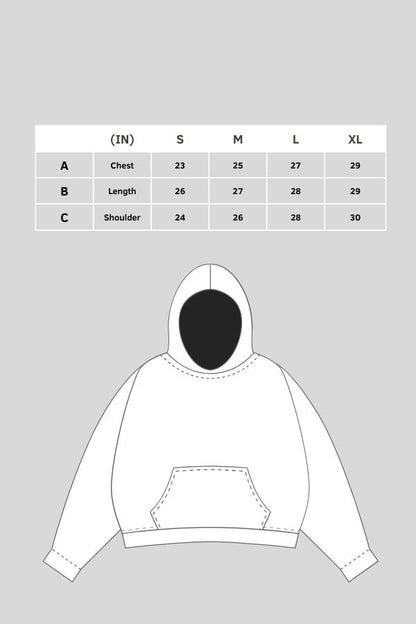 False illusion Oversize Hoodie