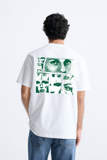 Green eyes oversized T-shirt