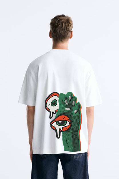 Hand and eye oversized tee